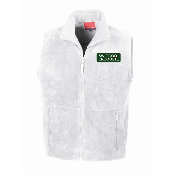 Swindon Croquet Club Unisex Fleece Gilet