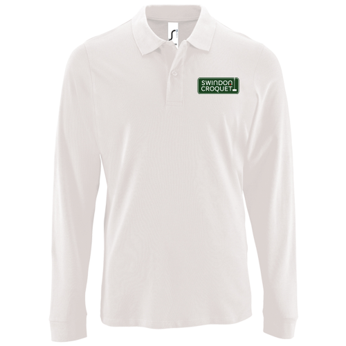 Swindon Croquet Club Mens Long Sleeved Polo Shirt