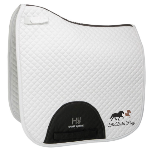 Dales Pony Society Dressage Pad White