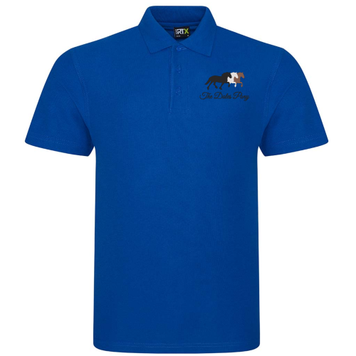 Dales Pony Society Mens Polo Shirt Royal Blue