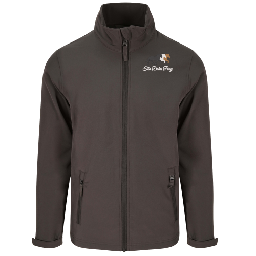 Dales Pony Society Mens Soft Shell Jacket Charcoal