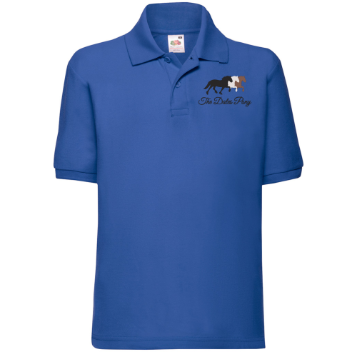 Dales Pony Society Kids Polo Shirt Royal Blue