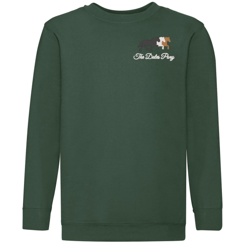 Dales Pony Society Kids Sweatshirt Bottle Green