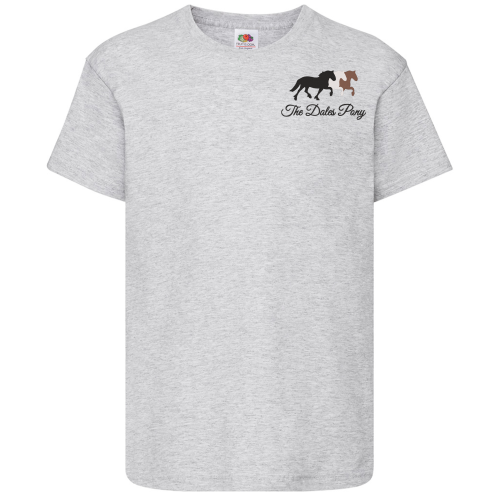 Dales Pony Society Kids T-Shirt Heather Grey