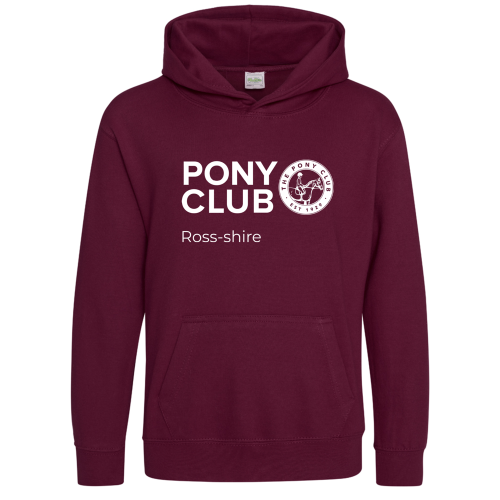 Ross-shire Pony Club Hoodie Burgundy