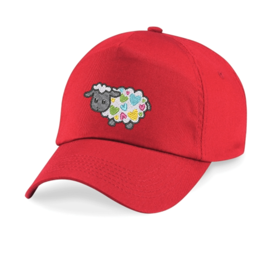 Chloe's Mobile Farm Baseball Cap Red