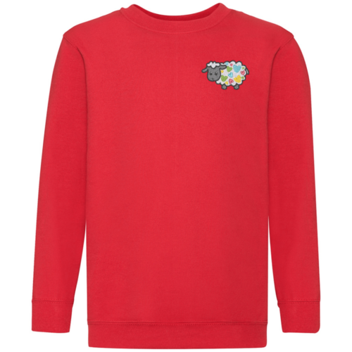 Chloe's Mobile Farm Red Childs Sweatshirt