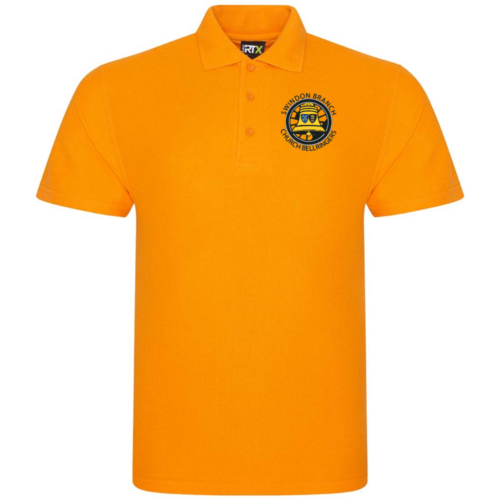 Swindon Branch Church Bellringers Mens Orange Polo Shirt