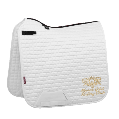 Wessex Gold Riding Club White Dressage Saddle Pad