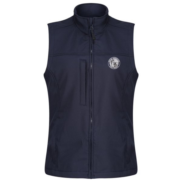 British Connemara Society Navy Soft Shell Gilet